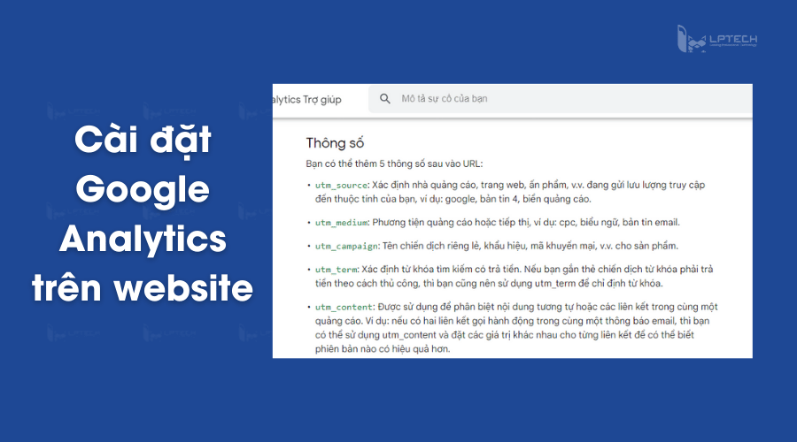 Cài đặt Google Analytics trên website