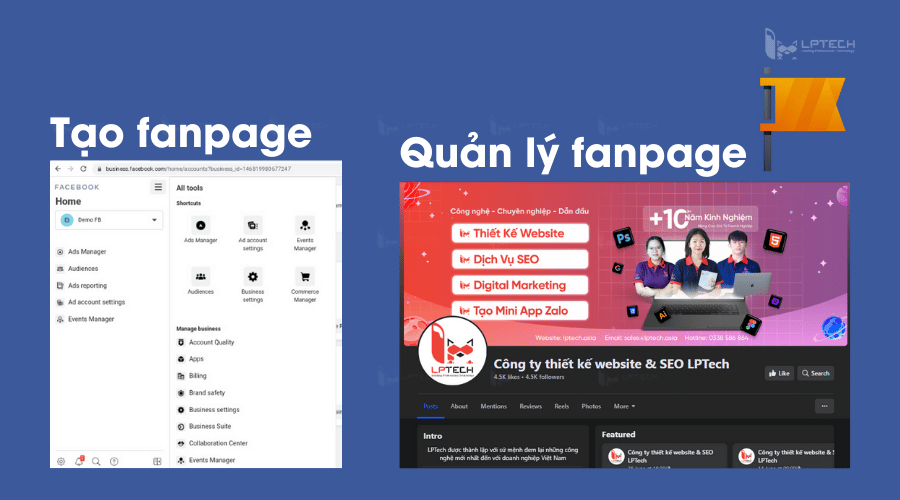 Tạo và quản lý fanpage