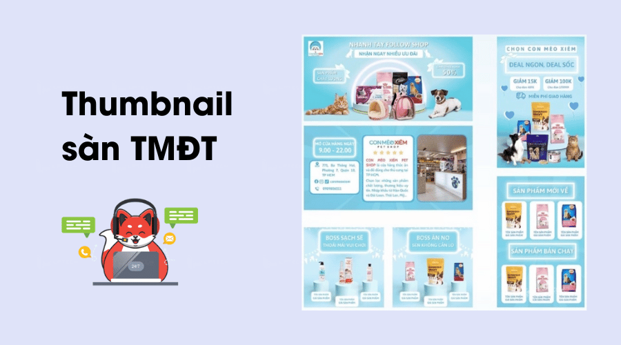 Thumbnail thương mại điện tử