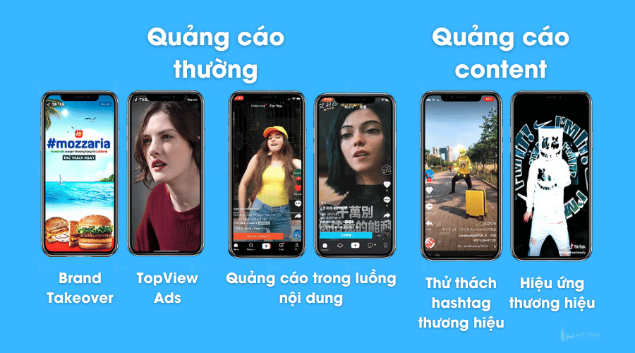 Các loại quảng cáo Tiktok ads