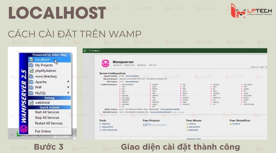 Hướng dẫn cài đặt Localhost trên WAMP - Bước 3