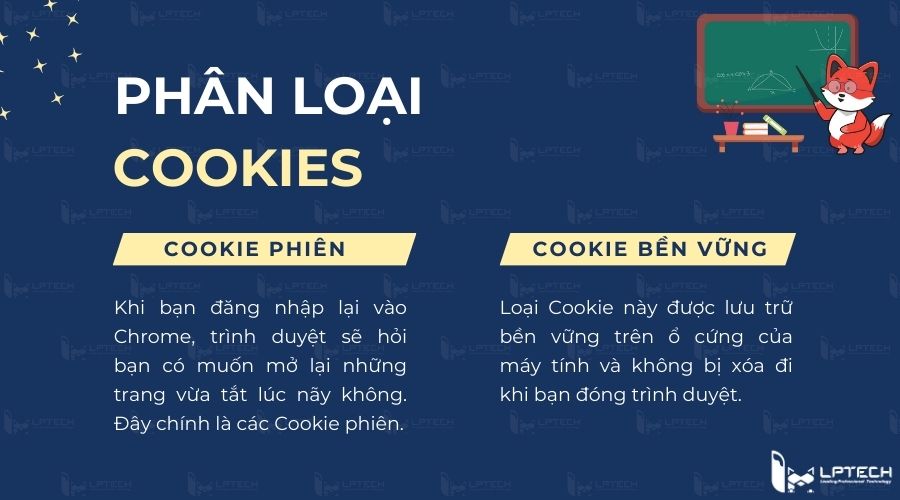 Phân loại Cookie