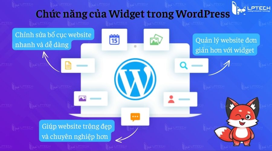 Các chức năng của Widget trong WordPress