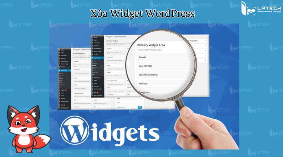 Xóa Widget WordPress