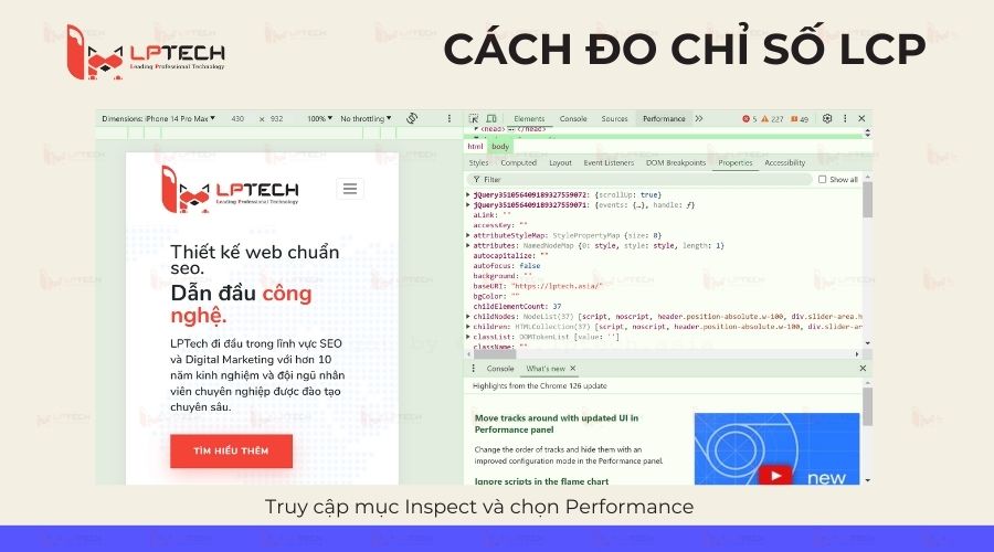 Hướng dẫn cách đo chỉ số LCP