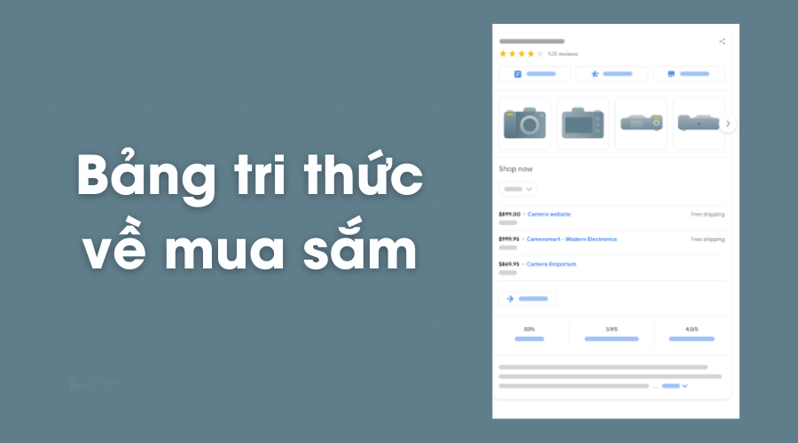 Bảng tri thức về mua sắm