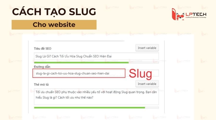 Cách tạo Slug cho website