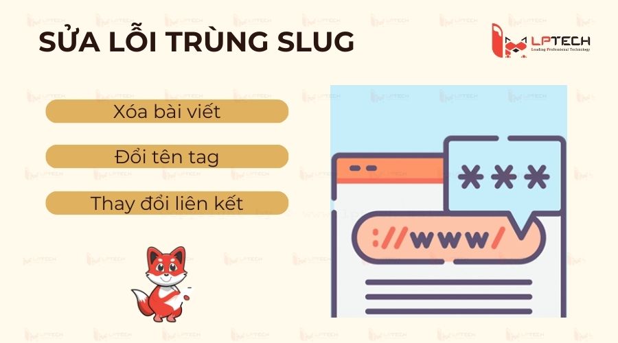 Hướng dẫn cách sửa lỗi trùng slug