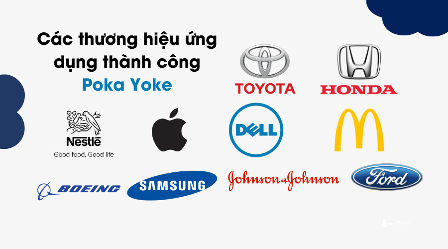 Các thương hiệu áp dụng thành công Poka Yoke