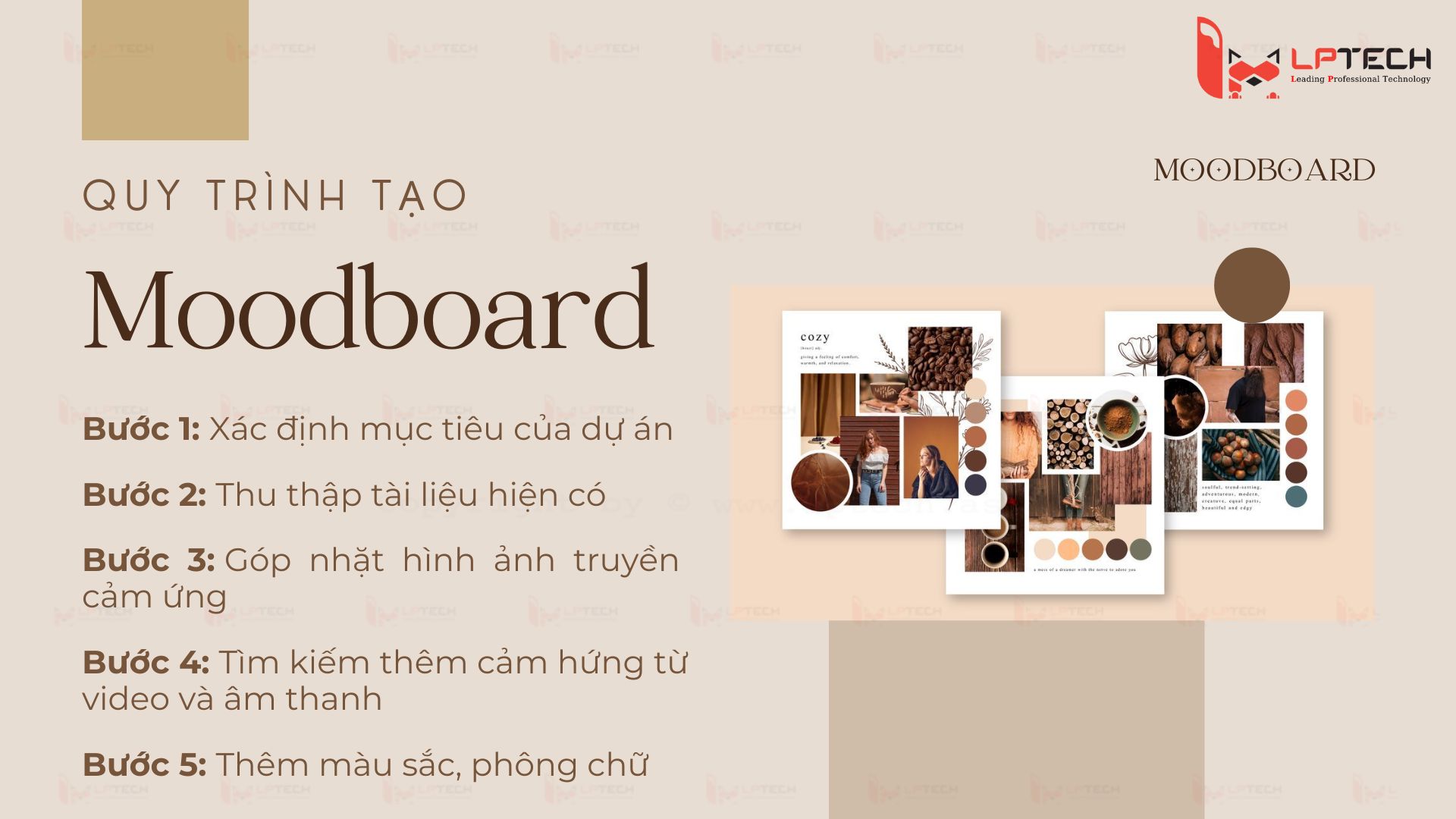 Quy trình tạo moodboard