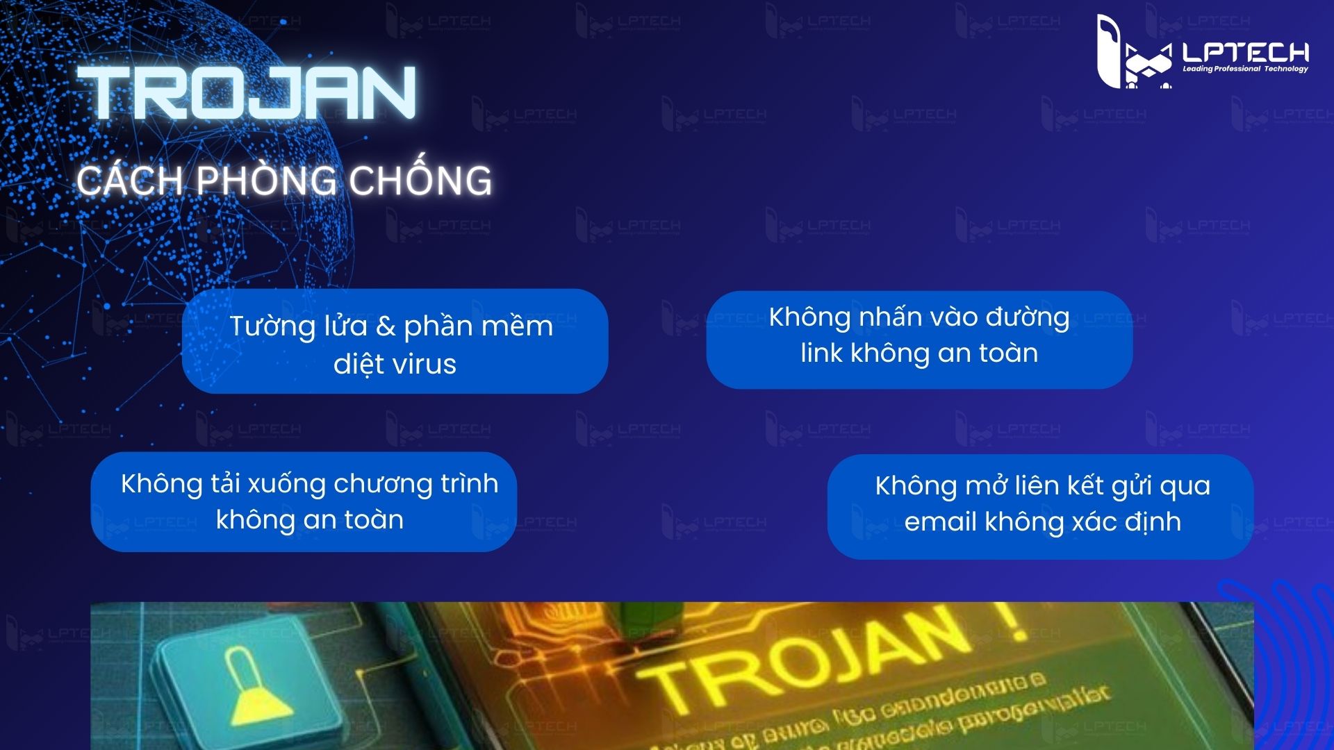 Cách phòng chống virus Trojan xâm nhập