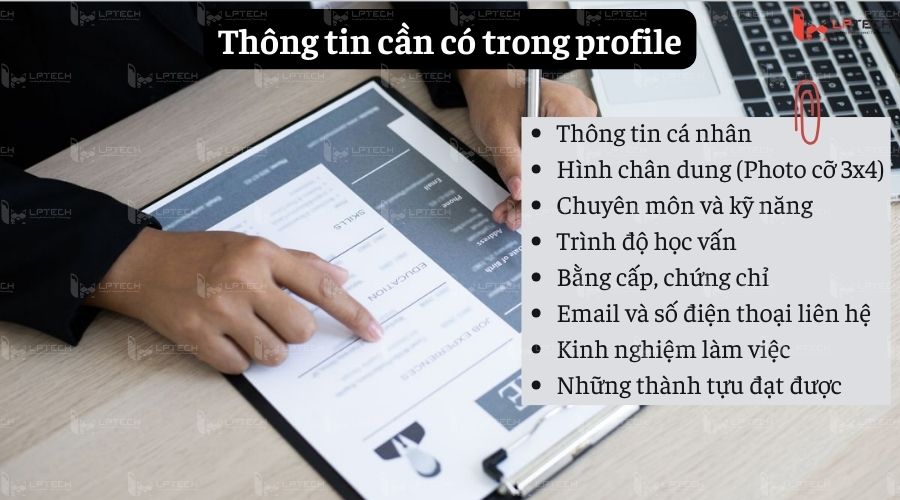 Thông tin cần có trong profile