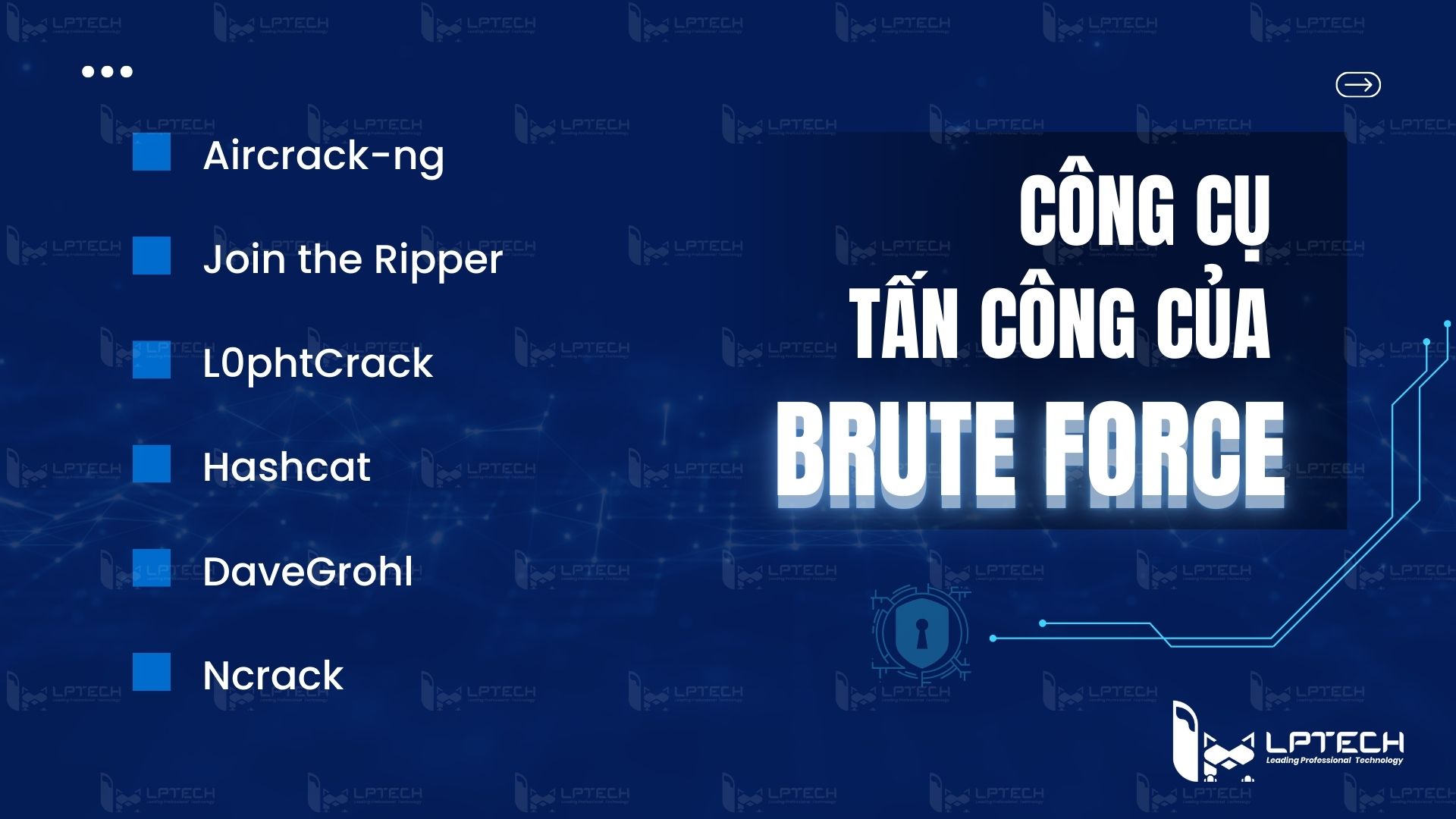 Brute Force sử dụng công cụ nào?