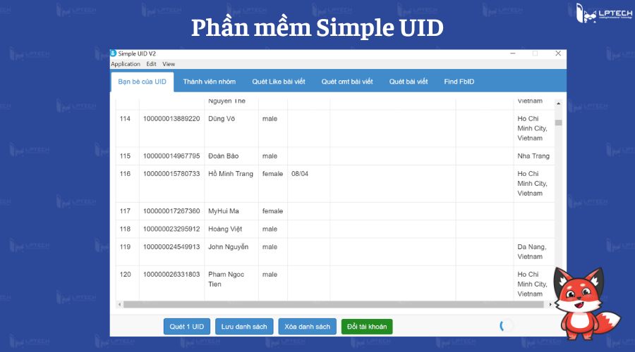 Phần mềm Simple UID