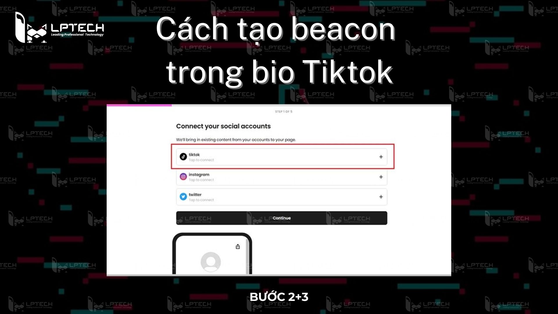 Cách tạo Beacons trong bio Tiktok - Bước 3