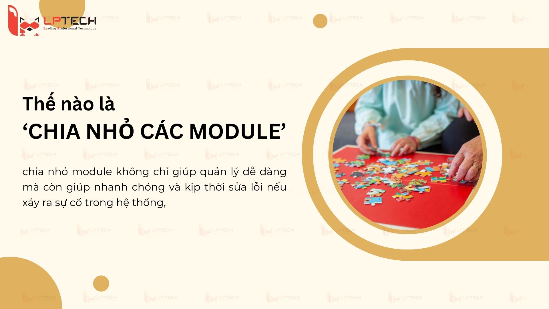 Định nghĩa về ‘Chia nhỏ các module’