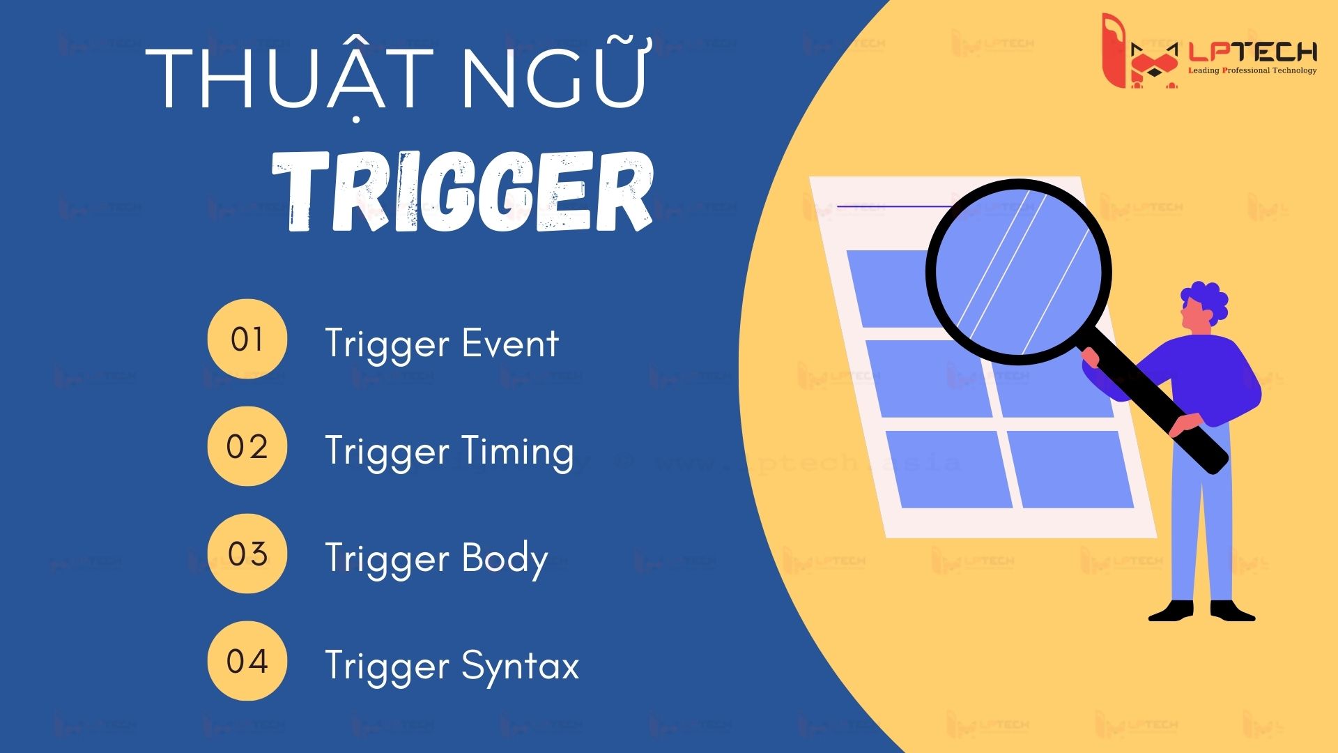 Các thuật ngữ khác của trigger 1