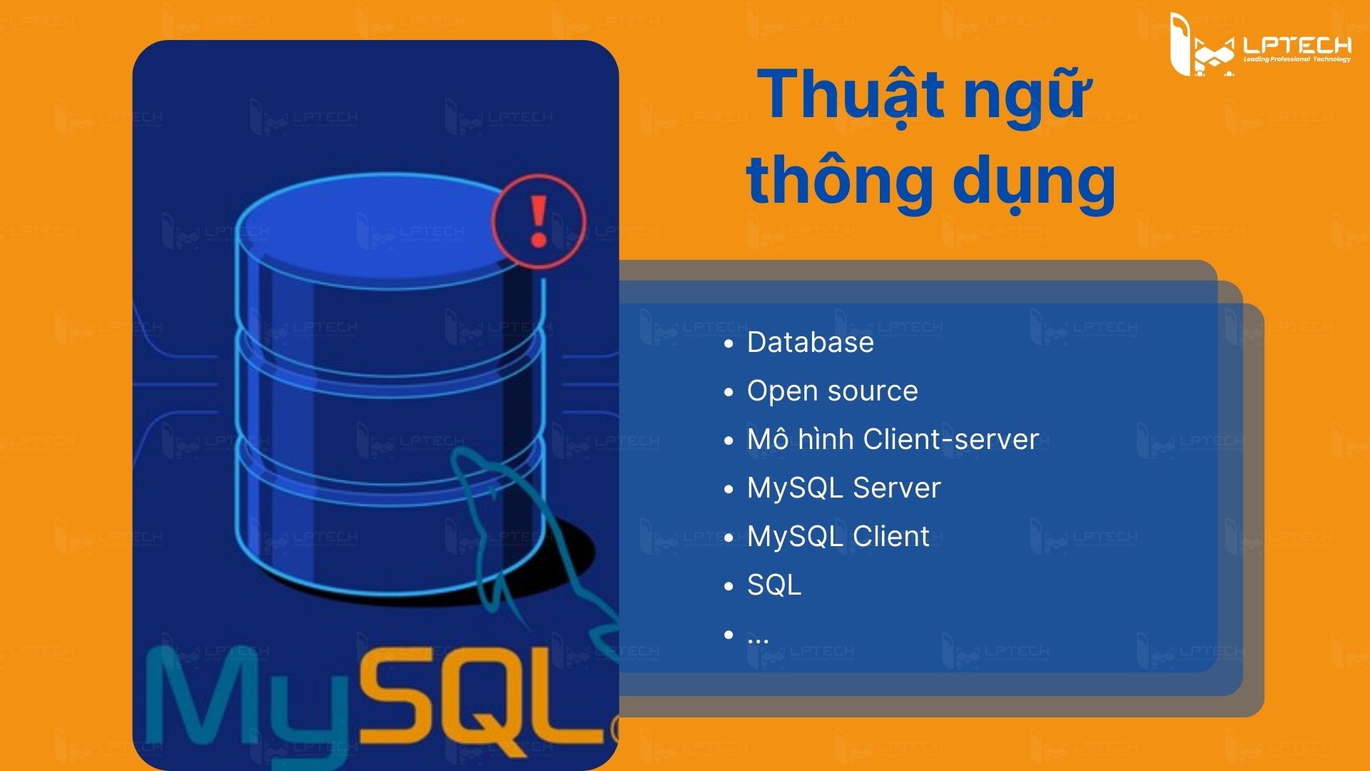 Thuật ngữ thông dụng trong MySQL