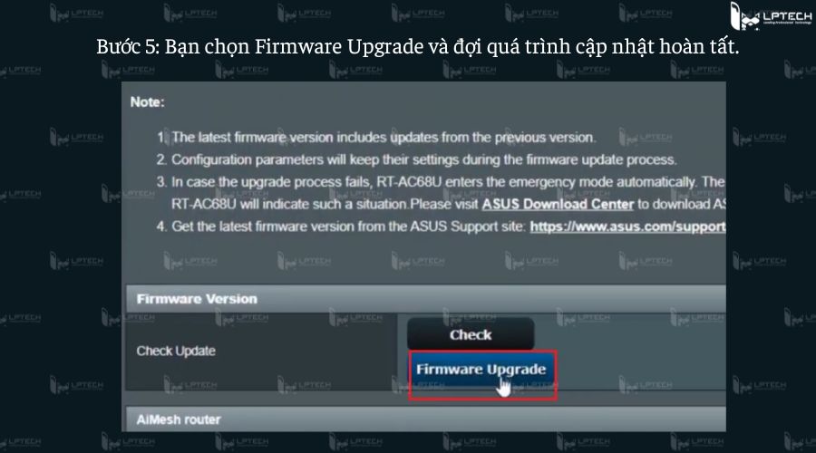 Cách cập nhật Firmware trực tuyến cho Router bước 5