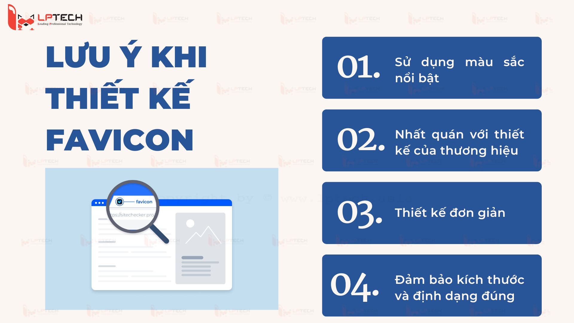 Một số lưu ý khi thiết kế favicon cho website