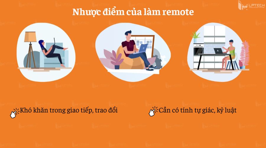 nhược điểm của làm remote