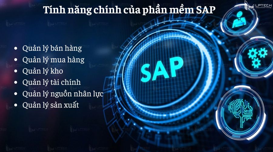 Tính năng chính của phần mềm SAP