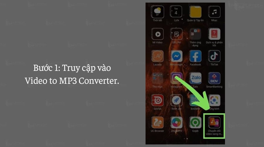 Truy cập video to mp3 convert