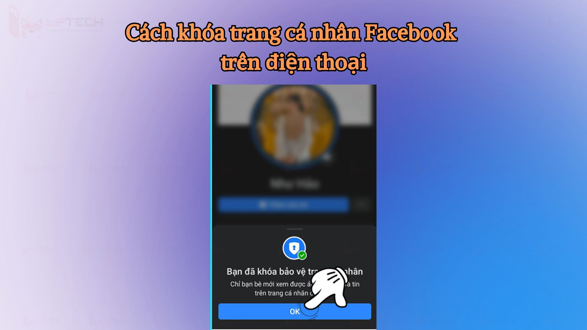 Nhấn OK để hoàn tất