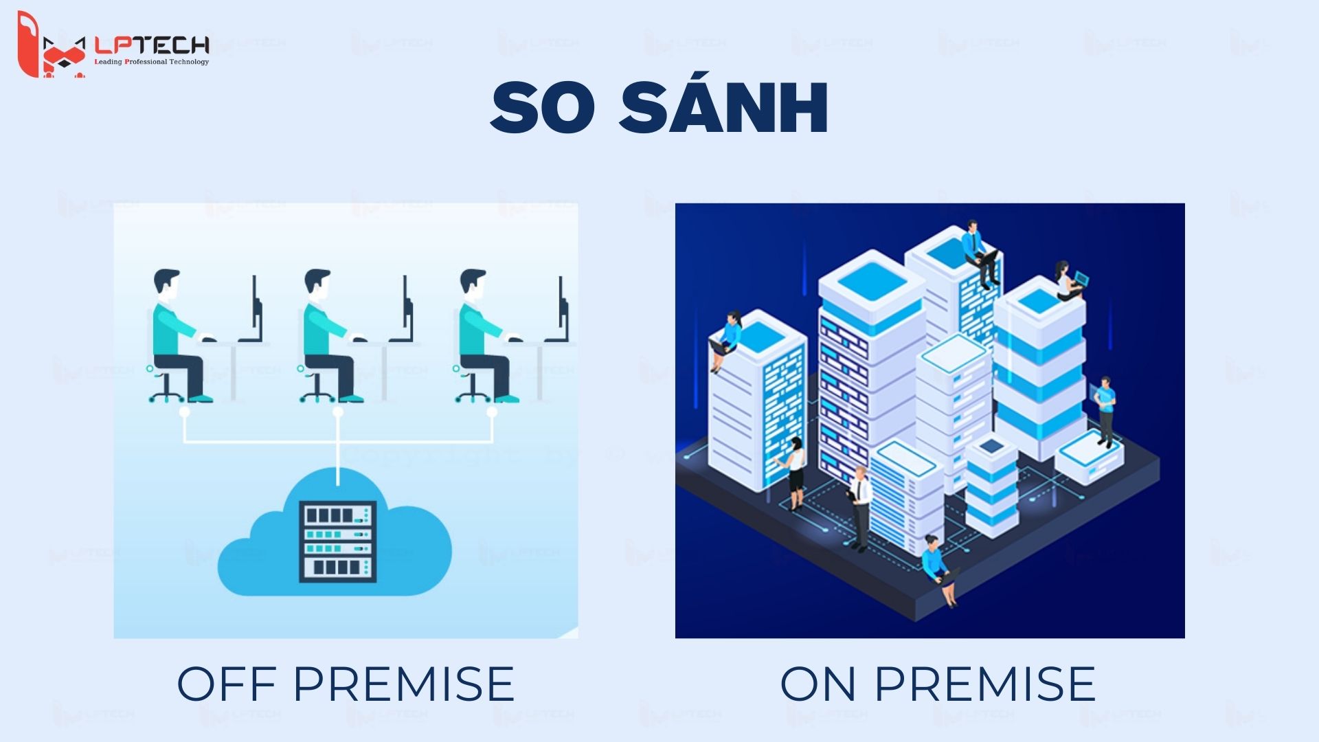 So sánh On premise với Off premise