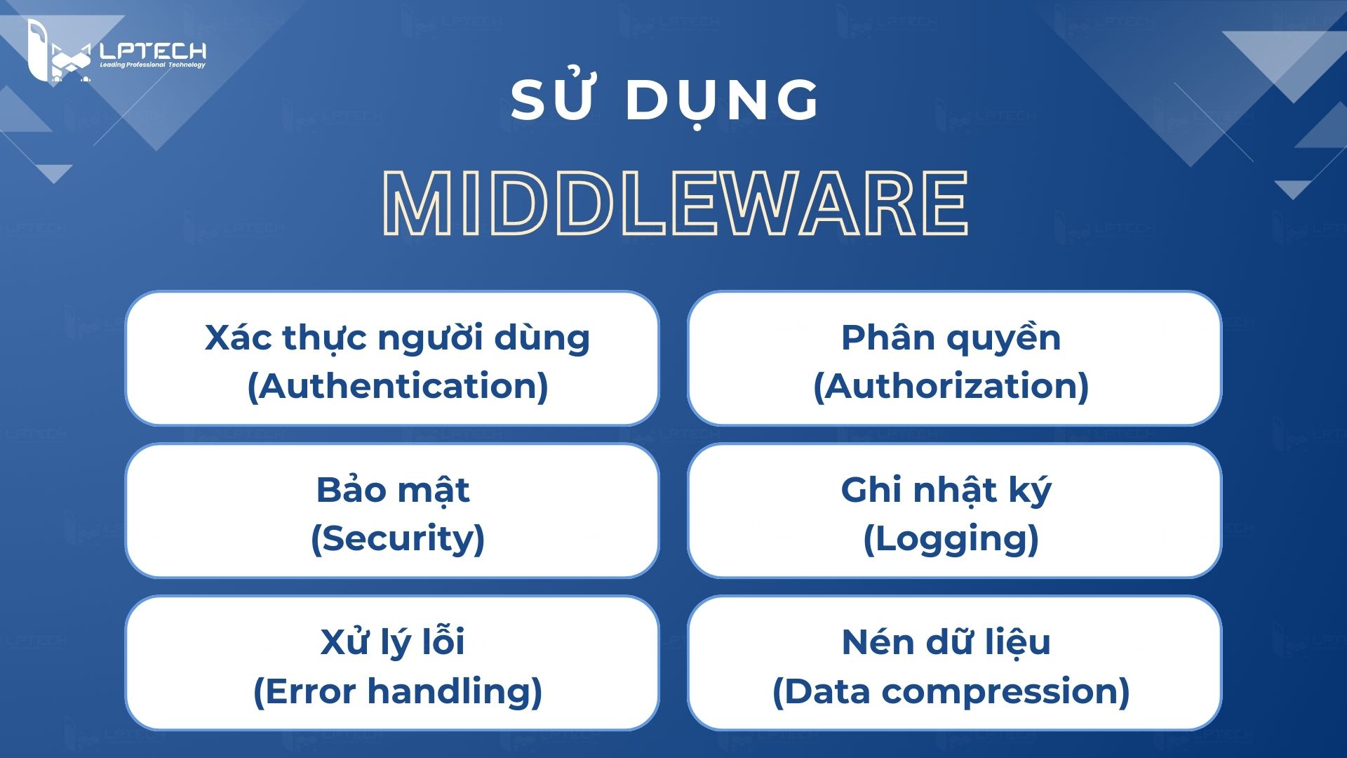 Middleware sử dụng khi nào?