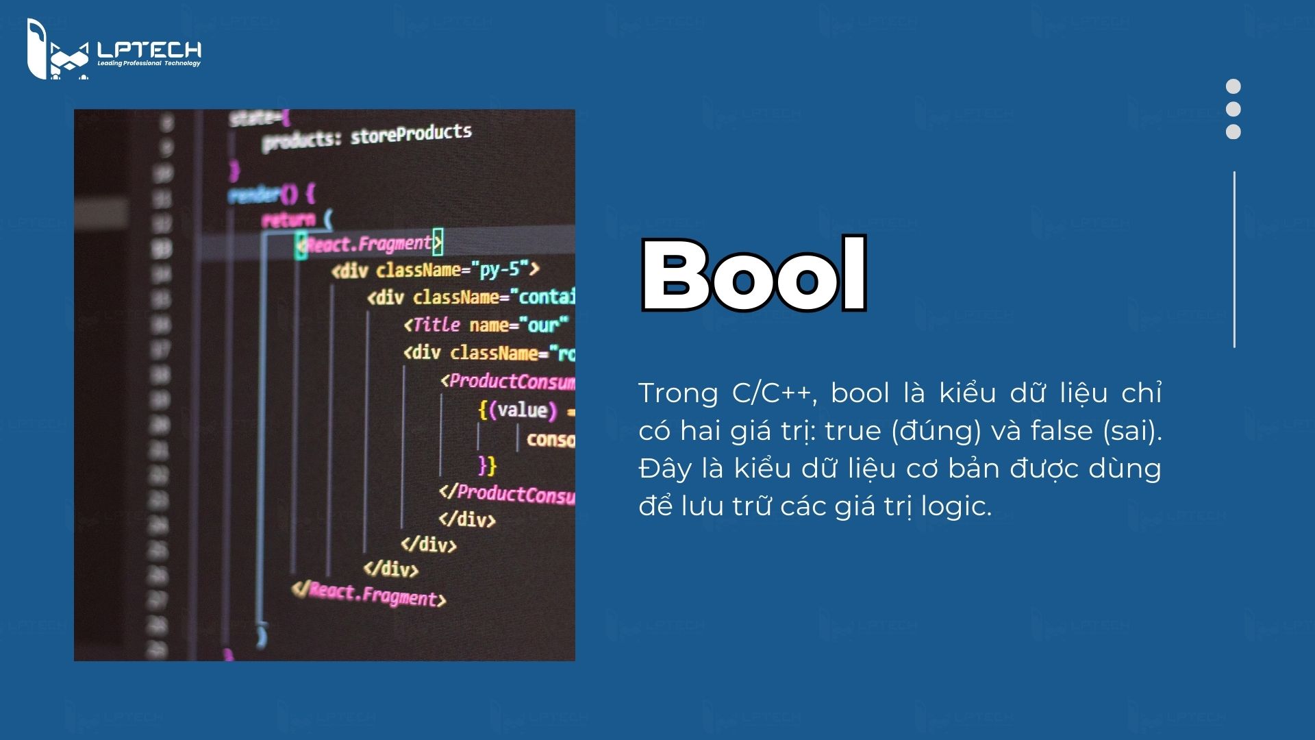 Khái niệm về Bool