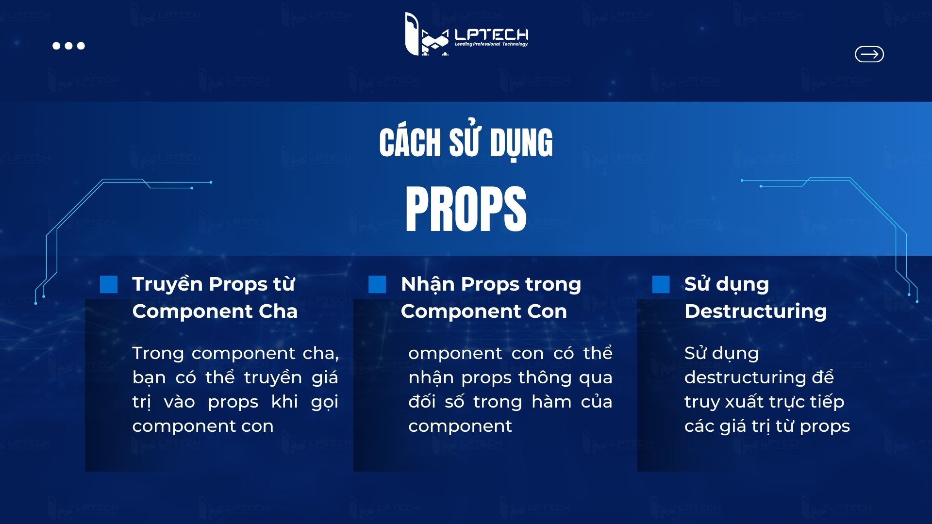 Cách sử dụng Props trong Component