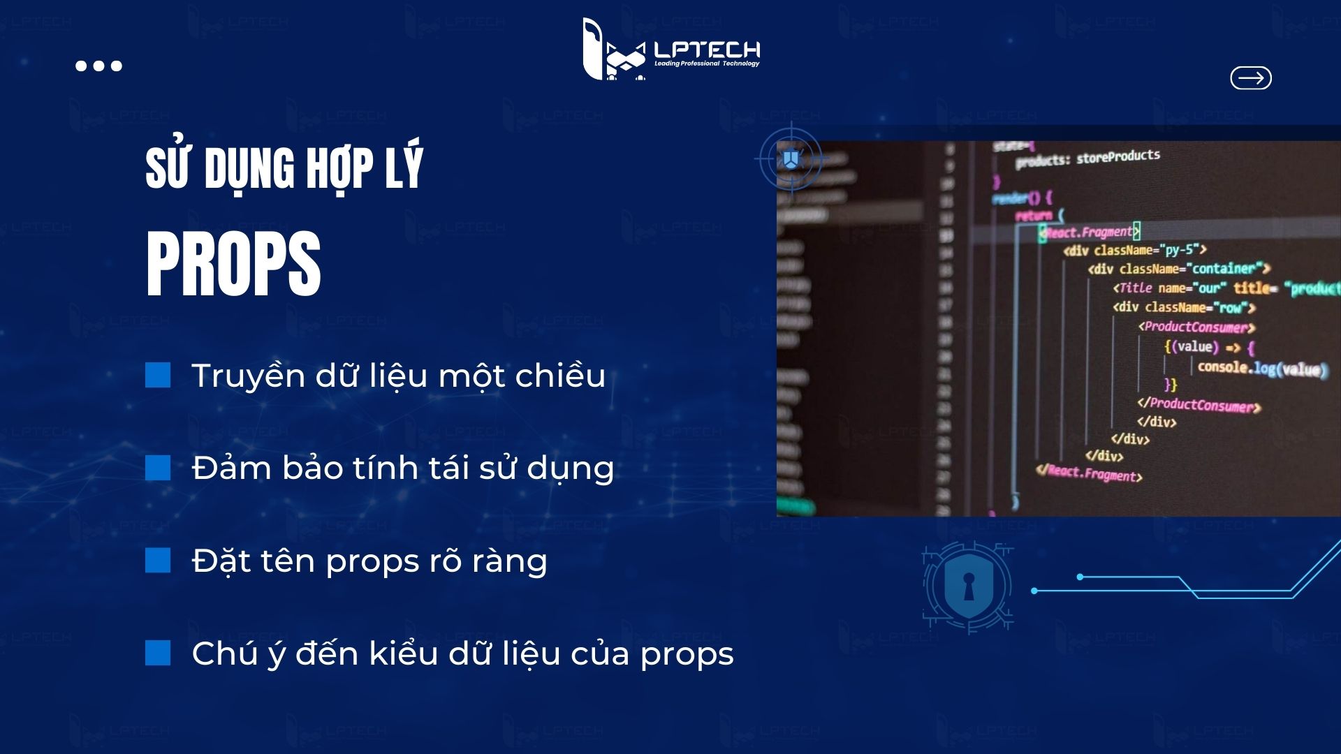 Cách sử dụng props cho hợp lý