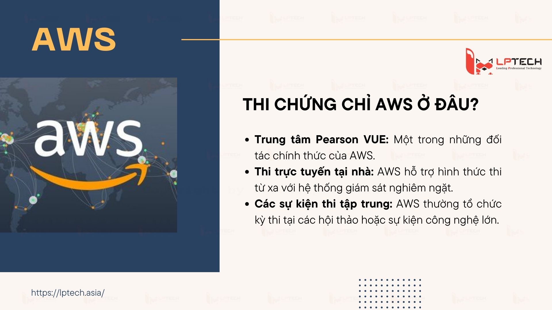 Thi chứng chỉ AWS ở đâu?