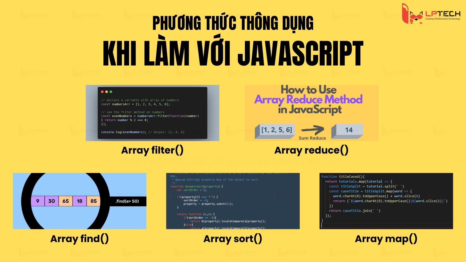 5 phương thức thông dụng khi làm việc với mảng Javascript