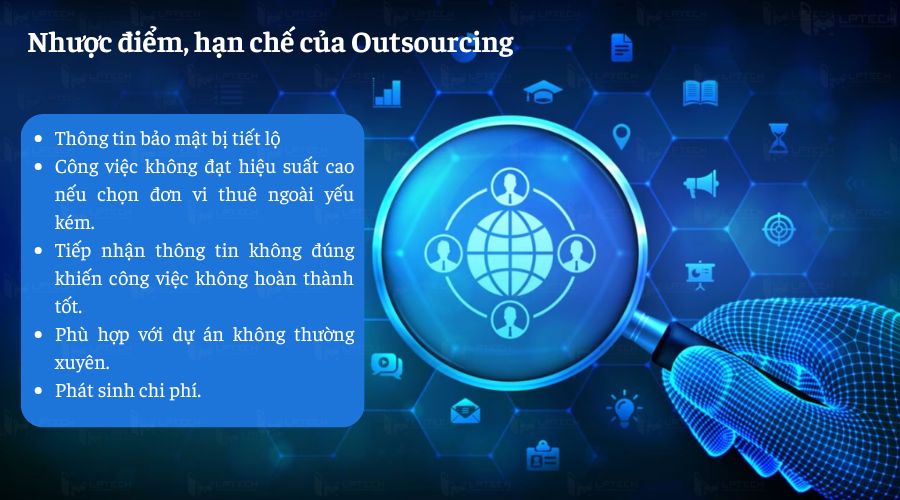 Nhược điểm, hạn chế của Outsourcing