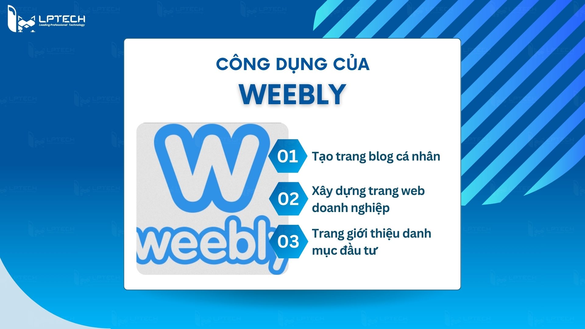 Weebly dùng để làm gì?