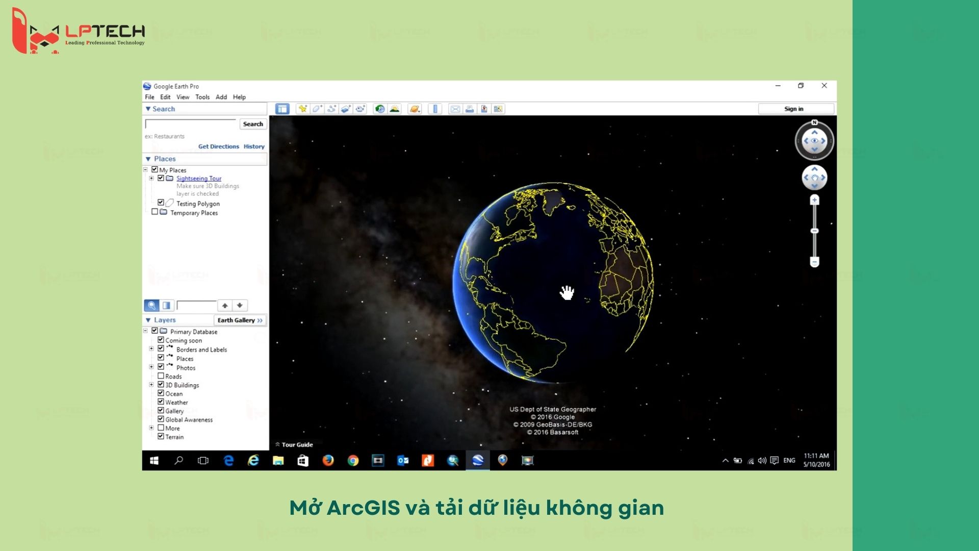 Sử dụng các công cụ của ArcGIS để tạo và chỉnh sửa