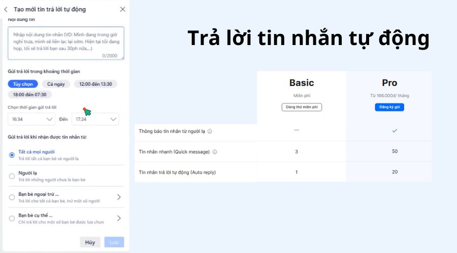 Phản hồi tin nhắn ngay tức thì