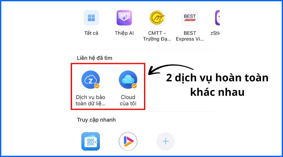 zCloud vs Cloud của tôi