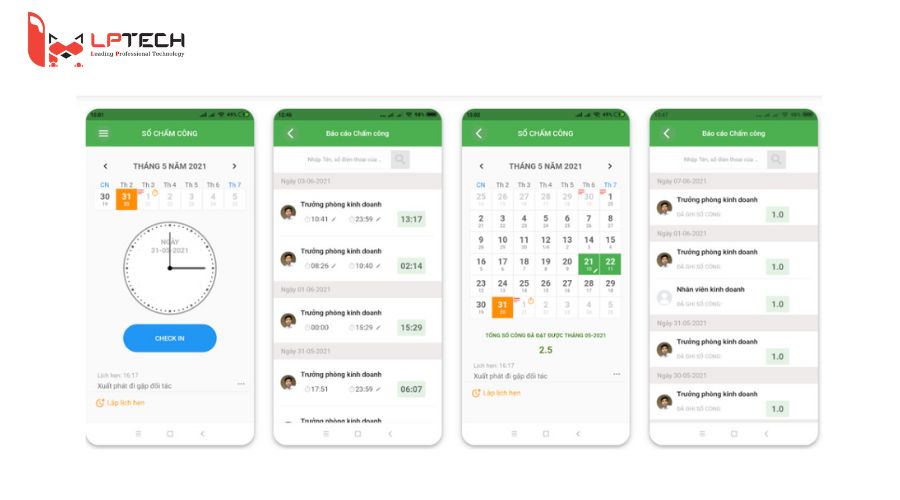 Lợi ích nổi bật của app chấm công