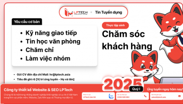 Tuyển dụng Thực tập sinh Chăm sóc khách hàng
