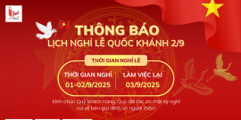 Thông báo lịch nghỉ lễ Quốc khánh 2025
