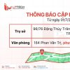 Thông báo thay đổi địa chỉ Công ty sau sáp nhập đơn vị hành chính