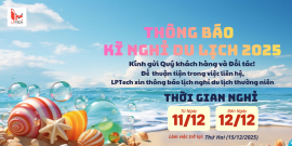 Thông báo lịch nghỉ du lịch thường niên 2025