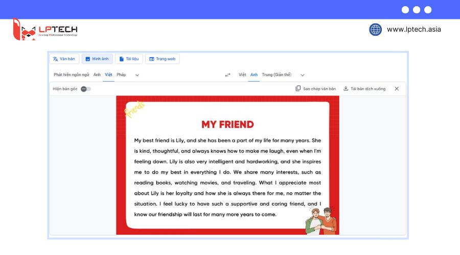 Dịch hình ảnh trên máy tính