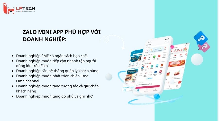 Những doanh nghiệp nên sử dụng Zalo Mini App