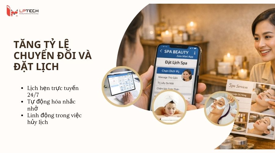 Tăng tỷ lệ chuyển đổi và đặt lịch