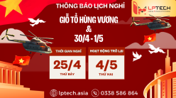 Thông báo lịch nghỉ lễ Mùng 10 tháng 3, 30/4 và 1/5 năm 2026