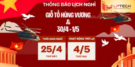 Thông báo lịch nghỉ lễ Mùng 10 tháng 3, 30/4 và 1/5 năm 2026
